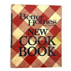 Vintage Better Homes And Gardens New Cook Book Red Plaid Hardcover 1969 Edition